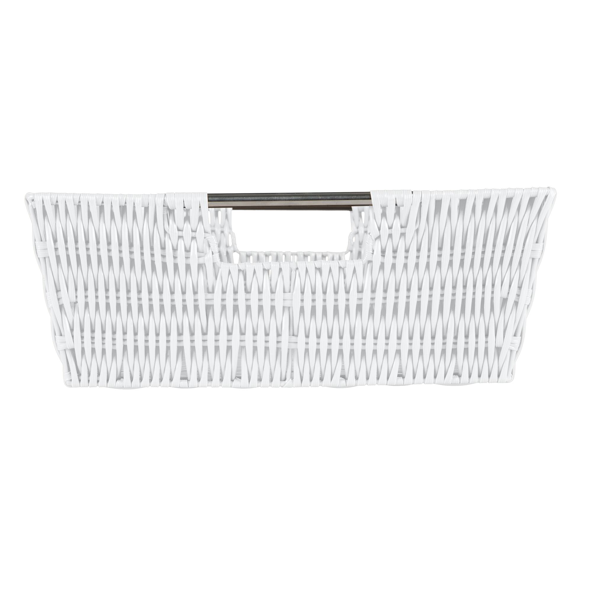 Simplify Shelf Storage Rattan Tote Basket